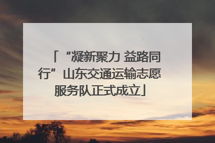 “凝新聚力 益路同行”山东交通运输志愿服务队正式成立