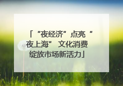 “夜经济”点亮“夜上海” 文化消费绽放市场新活力
