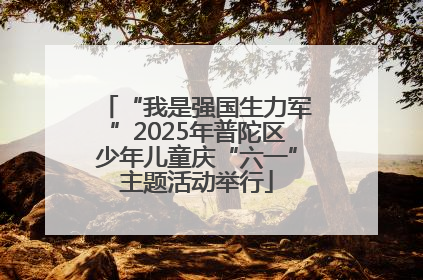 “我是强国生力军”2025年普陀区少年儿童庆“六一”主题活动举行