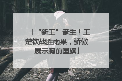 “新王”诞生！王楚钦战胜雨果，骄傲展示胸前国旗