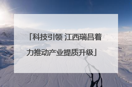 科技引领 江西瑞昌着力推动产业提质升级