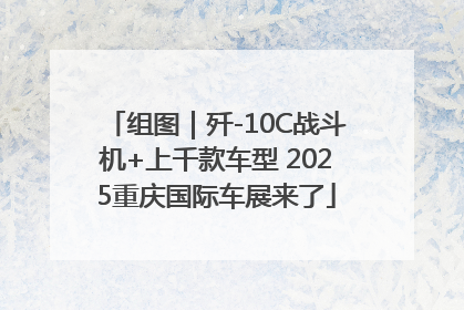 组图｜歼-10C战斗机+上千款车型 2025重庆国际车展来了