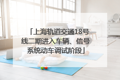 上海轨道交通18号线二期进入车辆、信号系统动车调试阶段