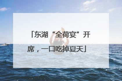 东湖“全荷宴”开席，一口吃掉夏天