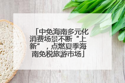 中免海南多元化消费场景不断“上新”，点燃夏季海南免税旅游市场