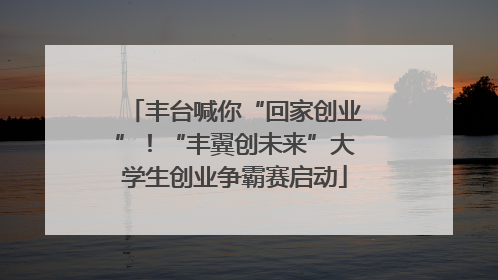 丰台喊你“回家创业”！“丰翼创未来”大学生创业争霸赛启动