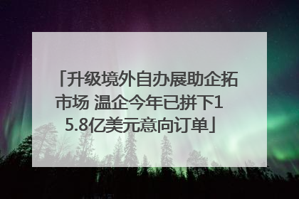 升级境外自办展助企拓市场 温企今年已拼下15.8亿美元意向订单