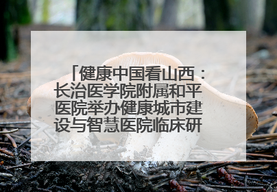 健康中国看山西：长治医学院附属和平医院举办健康城市建设与智慧医院临床研究能力提升交流会
