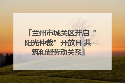 兰州市城关区开启“阳光仲裁”开放日 共筑和谐劳动关系