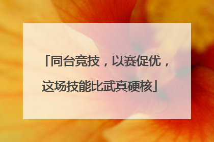 同台竞技，以赛促优，这场技能比武真硬核