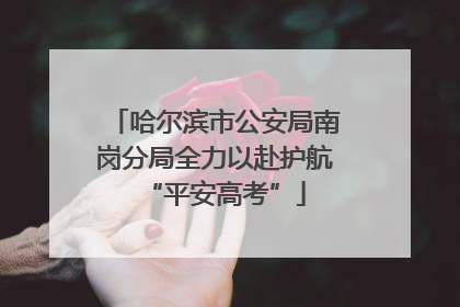 哈尔滨市公安局南岗分局全力以赴护航“平安高考”