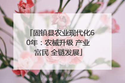 固镇县农业现代化60年：农械升级 产业富民 全链发展