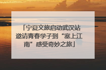 宁夏文旅启动武汉站 邀请青春学子到“塞上江南”感受奇妙之旅