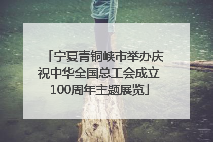 宁夏青铜峡市举办庆祝中华全国总工会成立100周年主题展览