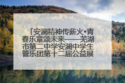 安澜精神传薪火•青春乐章颂未来——芜湖市第二中学安澜中学生管乐团第十二届公益展演圆满举行