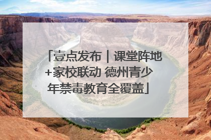 壹点发布｜课堂阵地+家校联动 德州青少年禁毒教育全覆盖
