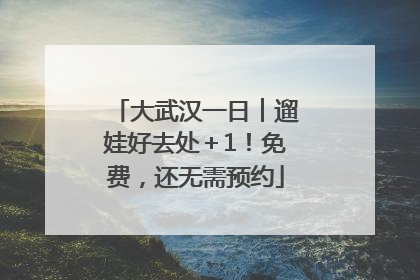 大武汉一日︱遛娃好去处＋1！免费，还无需预约