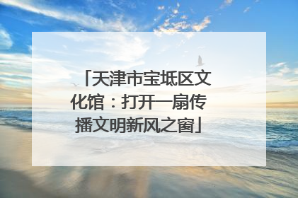 天津市宝坻区文化馆：打开一扇传播文明新风之窗