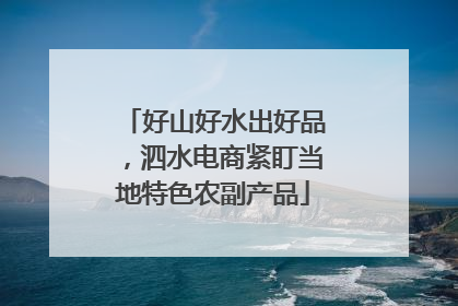 好山好水出好品，泗水电商紧盯当地特色农副产品