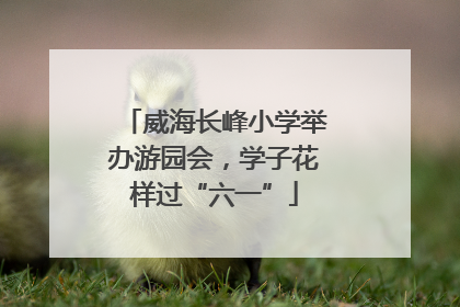 威海长峰小学举办游园会，学子花样过“六一”