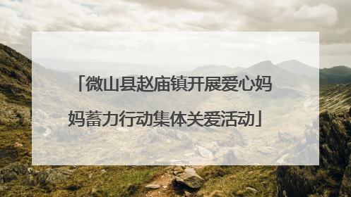 微山县赵庙镇开展爱心妈妈蓄力行动集体关爱活动
