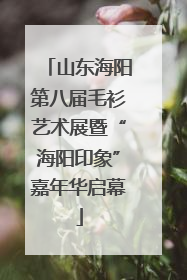 山东海阳第八届毛衫艺术展暨“海阳印象”嘉年华启幕
