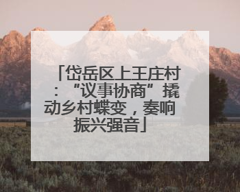 岱岳区上王庄村：“议事协商”撬动乡村蝶变，奏响振兴强音