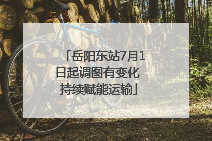 岳阳东站7月1日起调图有变化 持续赋能运输