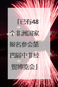 已有48个非洲国家报名参会第四届中非经贸博览会