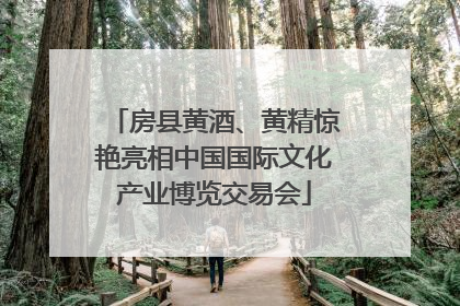 房县黄酒、黄精惊艳亮相中国国际文化产业博览交易会