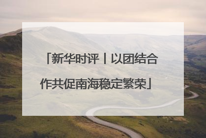 新华时评丨以团结合作共促南海稳定繁荣