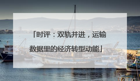 时评：双轨并进，运输数据里的经济转型动能