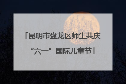 昆明市盘龙区师生共庆“六一”国际儿童节