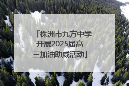 株洲市九方中学开展2025届高三加油助威活动