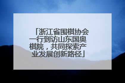 浙江省围棋协会一行到访山东国奥棋院，共同探索产业发展创新路径