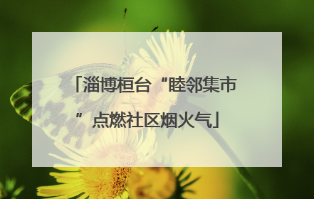 淄博桓台“睦邻集市”点燃社区烟火气