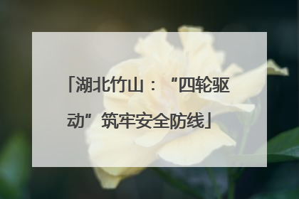 湖北竹山：“四轮驱动”筑牢安全防线