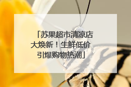 苏果超市清凉店大焕新！生鲜低价引爆购物热潮