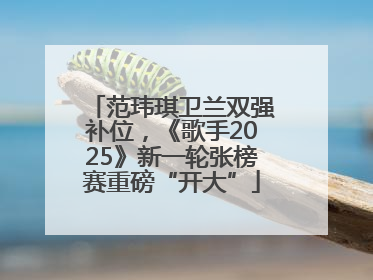 范玮琪卫兰双强补位，《歌手2025》新一轮张榜赛重磅“开大”