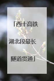 西十高铁湖北段最长隧道贯通