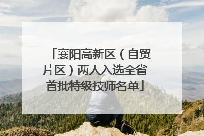襄阳高新区（自贸片区）两人入选全省首批特级技师名单