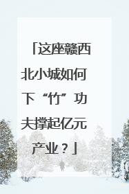 这座赣西北小城如何下“竹”功夫撑起亿元产业？