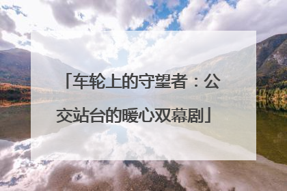 车轮上的守望者：公交站台的暖心双幕剧