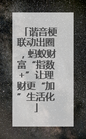 谐音梗联动出圈，蚂蚁财富“指数+”让理财更“加”生活化