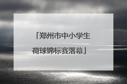 郑州市中小学生荷球锦标赛落幕