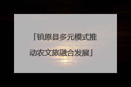 镇原县多元模式推动农文旅融合发展