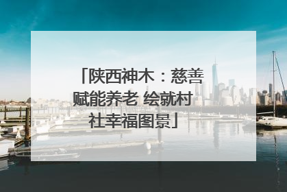 陕西神木：慈善赋能养老 绘就村社幸福图景