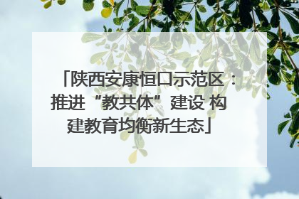 陕西安康恒口示范区：推进“教共体”建设 构建教育均衡新生态