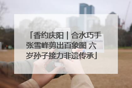 香约庆阳｜合水巧手张雪峰剪出百象图 六岁孙子接力非遗传承