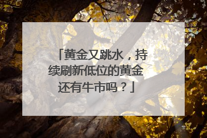 黄金又跳水，持续刷新低位的黄金还有牛市吗？